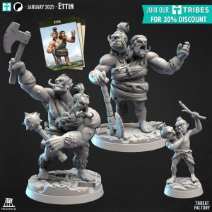 Lot famille Ettin (3 figurines)