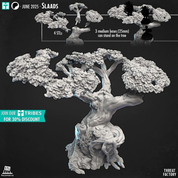 Tree with plateforms