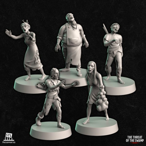 5 zombies du marais
