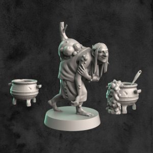 Sorcière et chaudrons