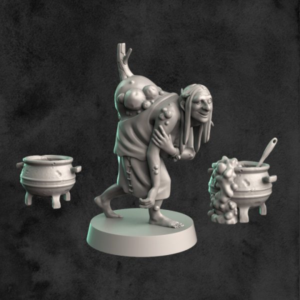 Sorcière et chaudrons