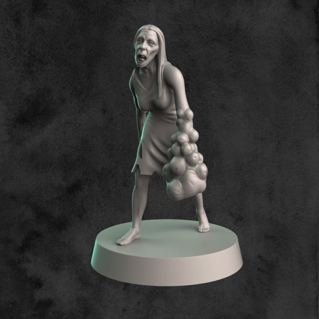Femme Zombie du marais