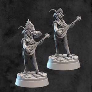 Barde elfe avec (et sans) son hibou