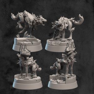 Quatre chiens de l'enfer