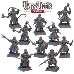 10 figurines de religieuses zélées