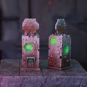 2 bornes de téléchargement imprimées