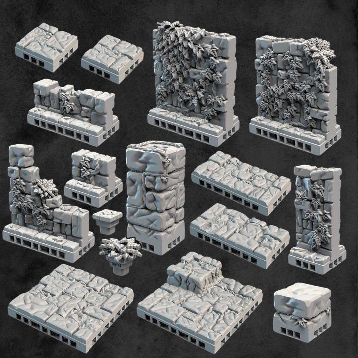 Décors modulaire en ruine (OpenLock) - PART 1