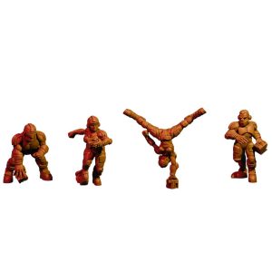 Bande de 4 Roofers par Rise Miniatures