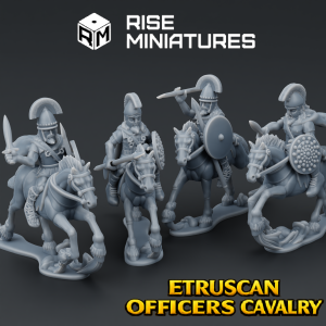 Rise Miniatures - Rise of Ancient Wars - Pack Etrusque - Officiers Montés