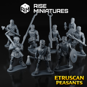 Rise Miniatures - Rise of Ancient Wars - Pack Etrusque - Paysans