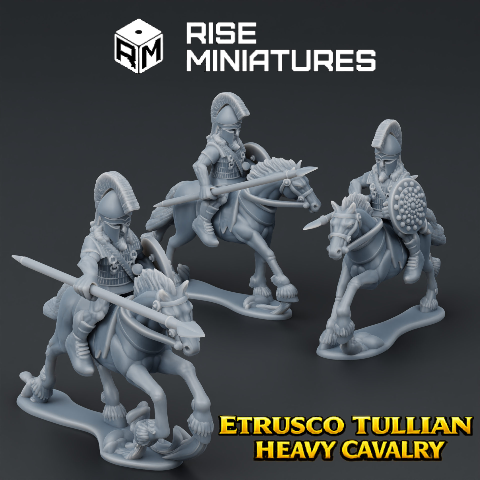 Rise Miniatures - Rise of Ancient Wars - Pack Etrusque Ancient - Cavalerie