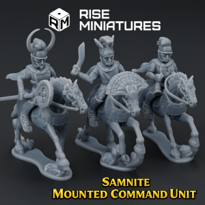 Rise Miniatures - Rise of Ancient Wars - Pack Samnite - Unité de Commandement Montée