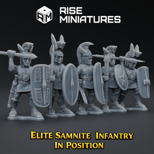 Rise Miniatures - Rise of Ancient Wars - Pack Samnite - Infanterie Samnite Elite en attente