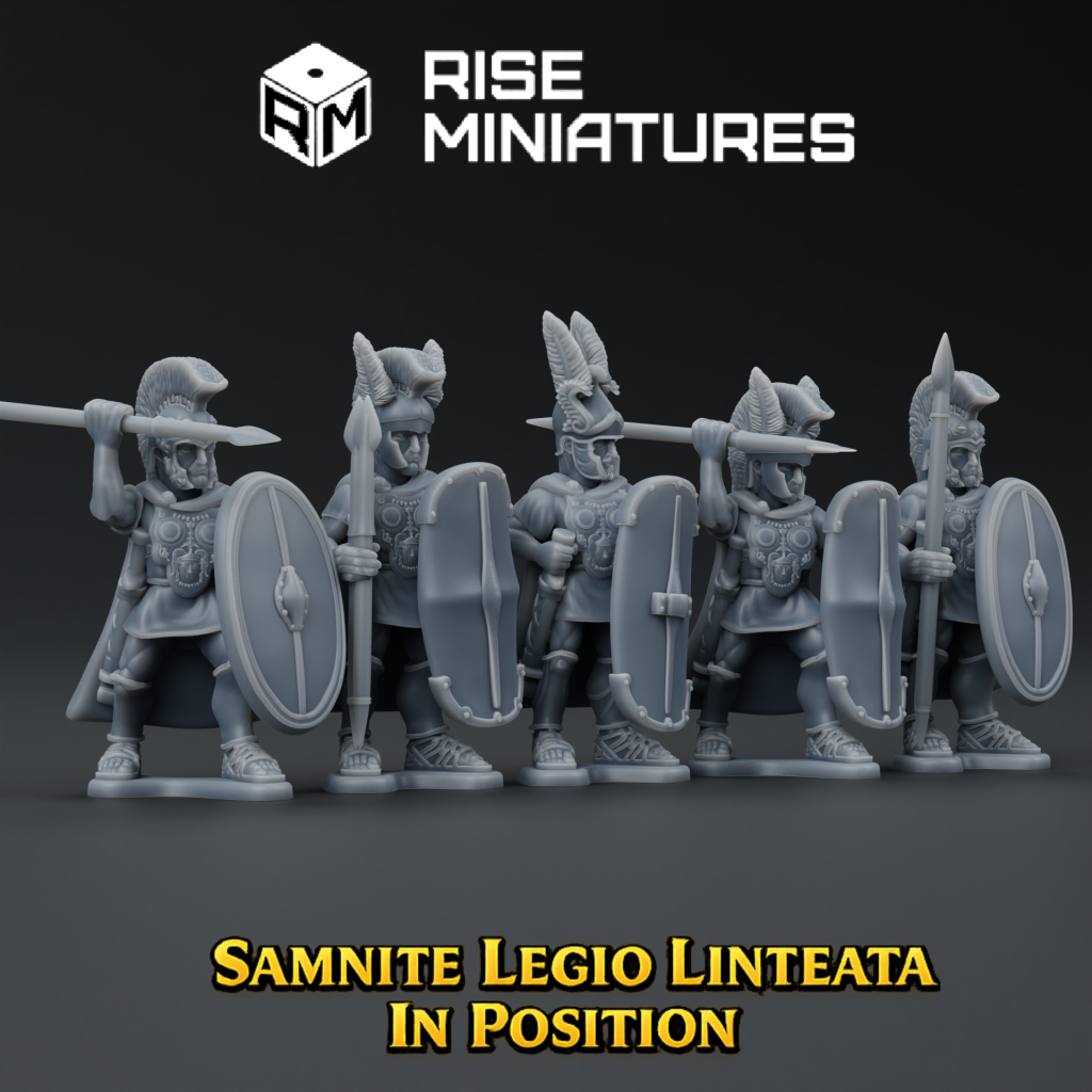 Rise Miniatures - Rise of Ancient Wars - Pack Samnite - Infanterie Samnite Legio Linteata en attente