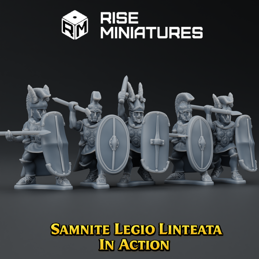 Rise Miniatures - Rise of Ancient Wars - Pack Samnite - Infanterie Samnite Legio Linteata en action