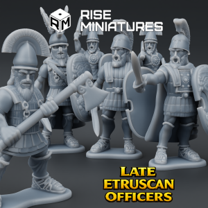 Rise Miniatures - Rise of Ancient Wars - Pack Etrusque Tardif - Officiers à pied